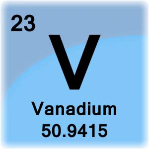 what is the valency of vanadium|Vanadium Facts (V or Atomic Number 23) .